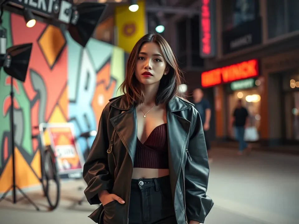 Ảnh đại diện nữ fashionista Khánh Linh phong cách thời trang tự tin trong bối cảnh đô thị hiện đại, hình ảnh minh họa cho KOL thời trang số 1 Việt Nam