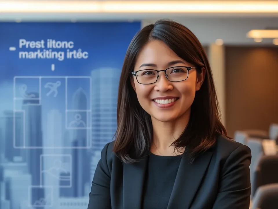 Chân dung Phạm Vĩnh Lộc với biểu tượng sự nghiệp marketing và diễn thuyết, minh họa tiểu sử KOL số 1 Việt Nam