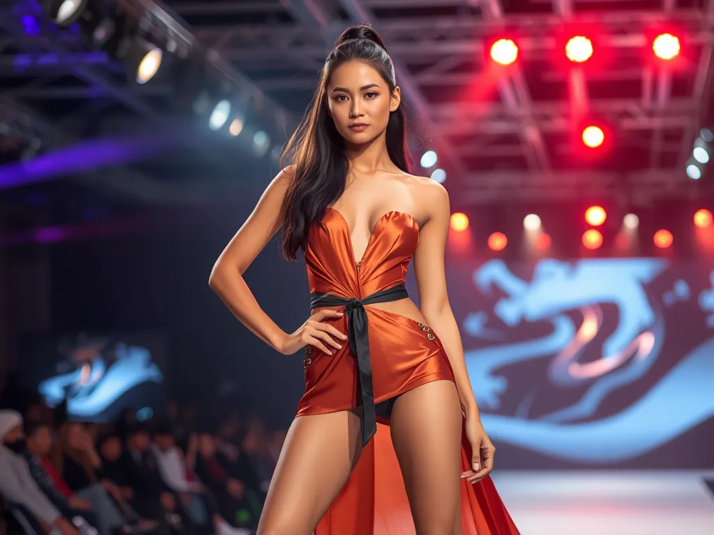 Châu Bũi - Nữ fashionista Việt trình diễn trên sàn diễn quốc tế với phong cách thời trang độc đáo