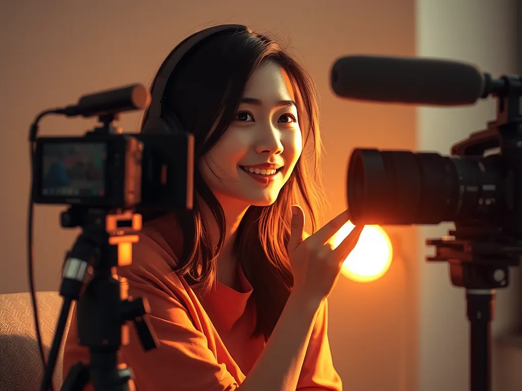 Hành trình trở thành streamer nổi tiếng của Linh Ngọc Đàm từ thiết bị đơn giản đến chuyên nghiệp với ánh sáng ấm áp