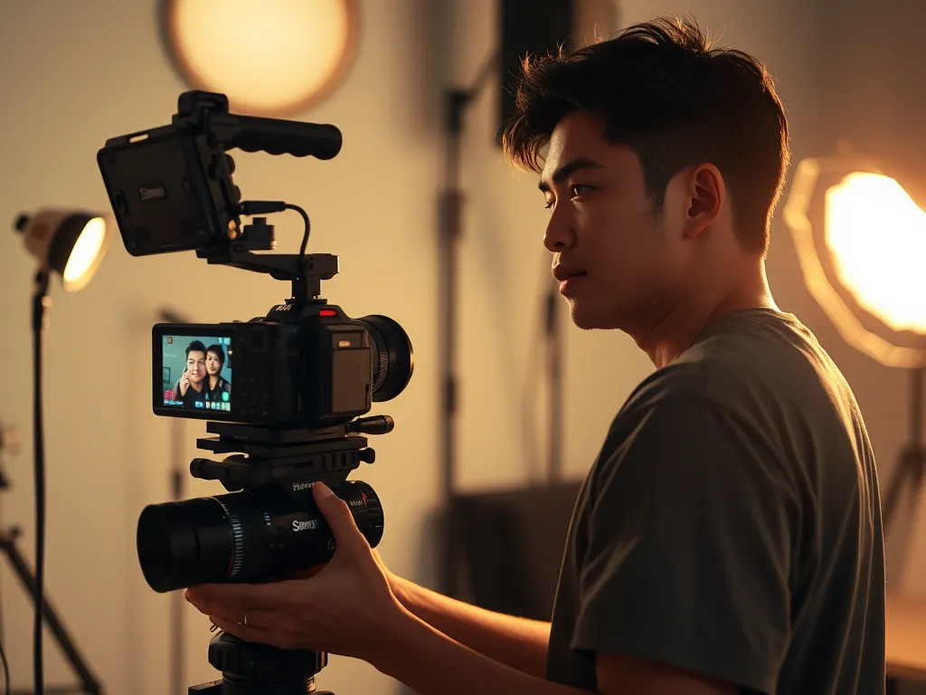 Hành trình YouTuber Việt Quang Linh thiết lập kênh YouTube với thiết bị chuyên nghiệp, ánh sáng phòng thu ấm áp