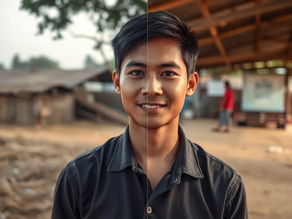 Hình ảnh minh họa hành trình đổi đời của TikToker Lộc Fuho, người nghèo nhất Việt Nam từ hoàn cảnh khó khăn
