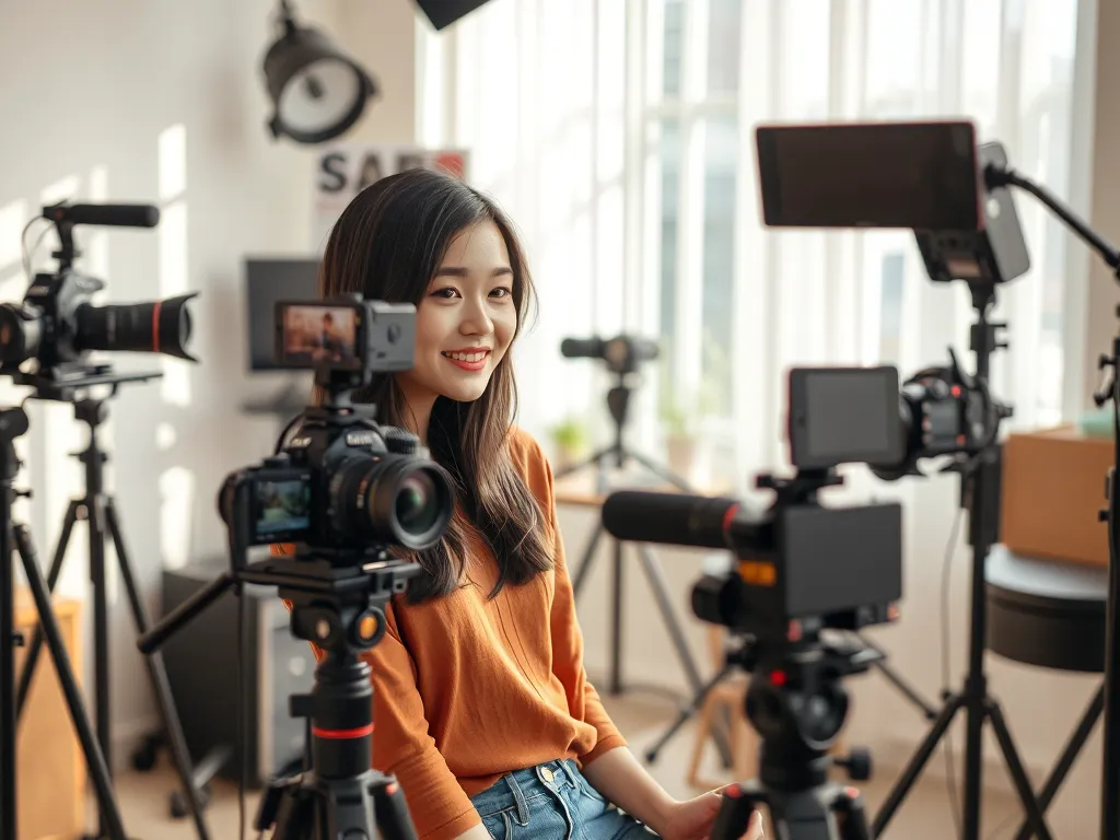 Hình ảnh minh họa hành trình xây dựng kênh YouTube triệu người theo dõi của nữ streamer trẻ