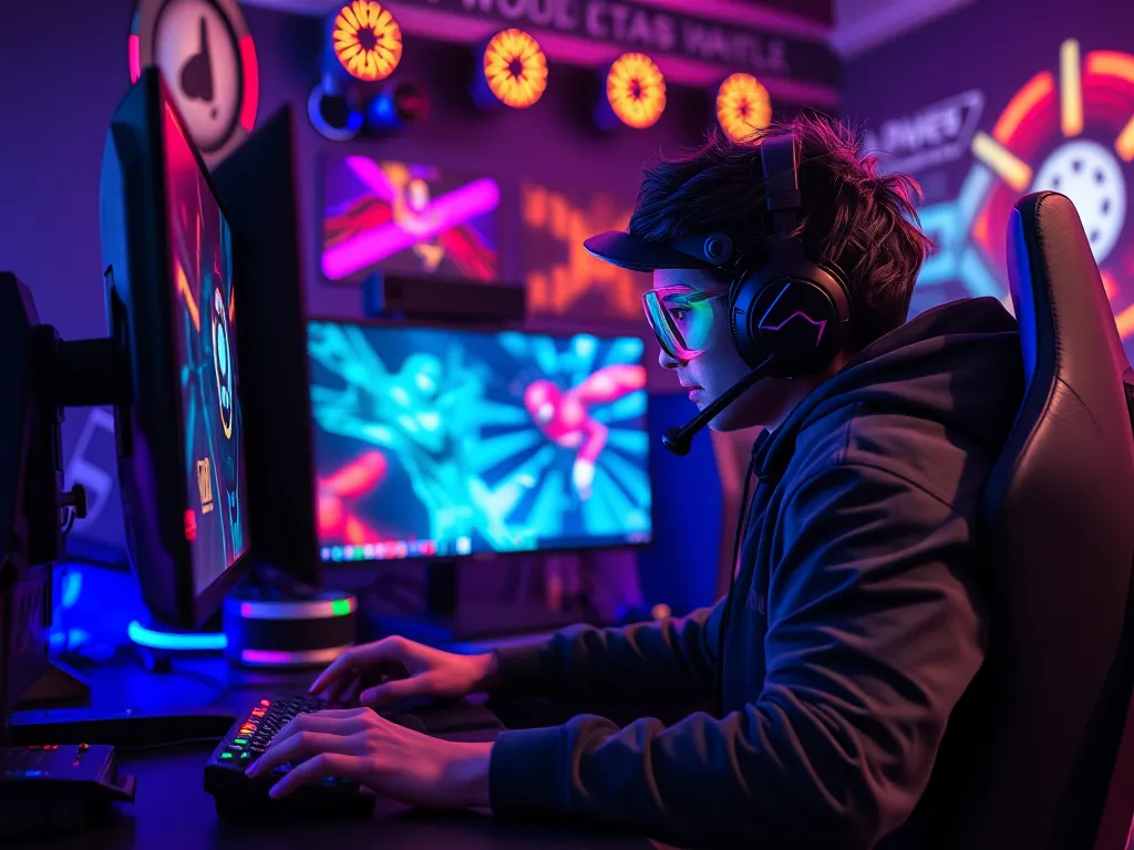 Người chơi game chuyên nghiệp với thiết bị streaming hiện đại, minh họa cho bài viết 'Markiplier là ai? Tiểu sử YouTuber gaming nổi tiếng nhất thế giới