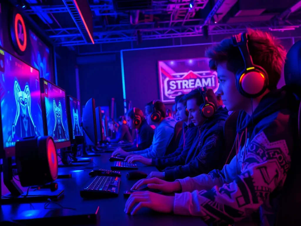 Stream Zeros đang livestream game với thiết bị chuyên nghiệp, ánh sáng RGB ấn tượng và tương tác với khán giả Gen Z